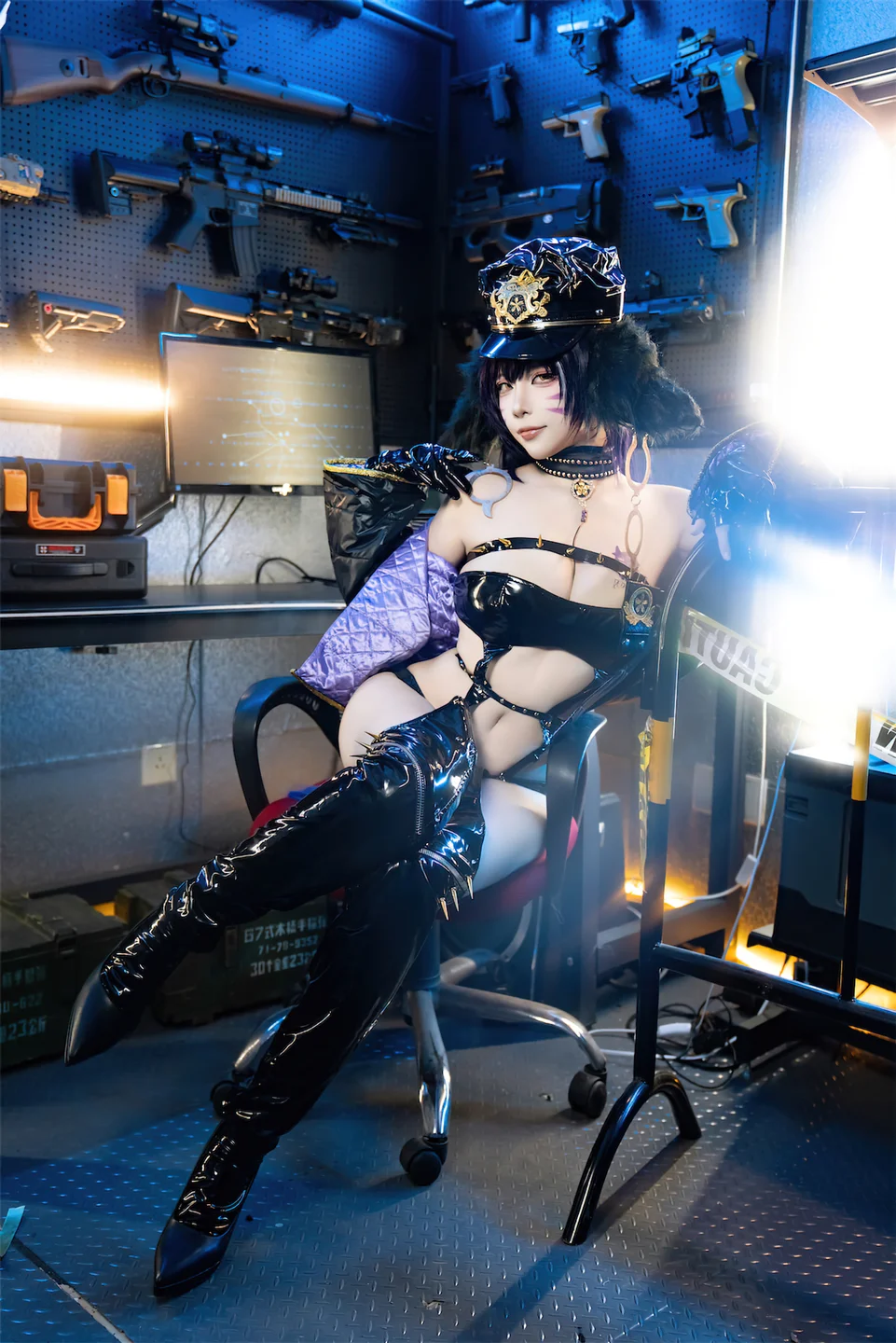 二佐Nisa - No.191 碧蓝航线·武藏 女警 [25P-101MB] tg@simisebaisi 【丝足阁】018.webp